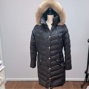 Michael Kors Faux Fur Hooded Puffer Coat